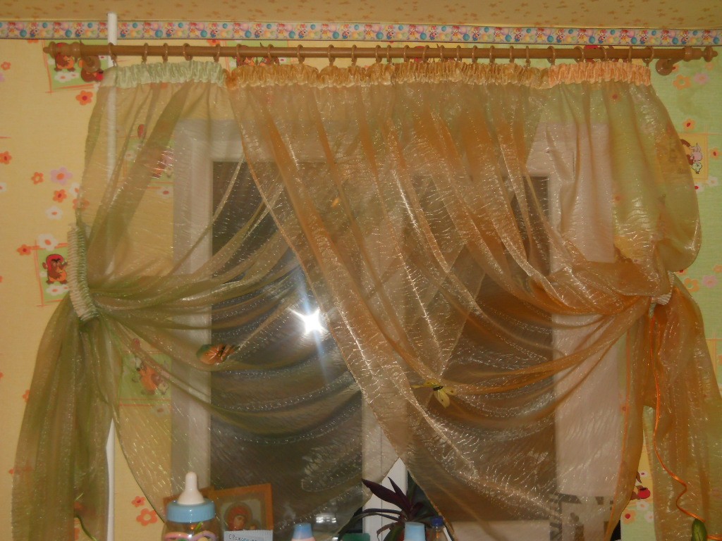 Как можно сшить красиво тюль Как можно сшить красиво тюль